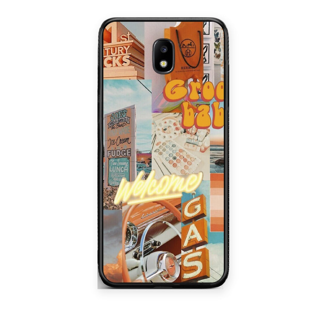 Θήκη Samsung Galaxy J7 2017 Groovy Babe από τη Smartfits με σχέδιο στο πίσω μέρος και μαύρο περίβλημα | Samsung Galaxy J7 2017 Groovy Babe case with colorful back and black bezels