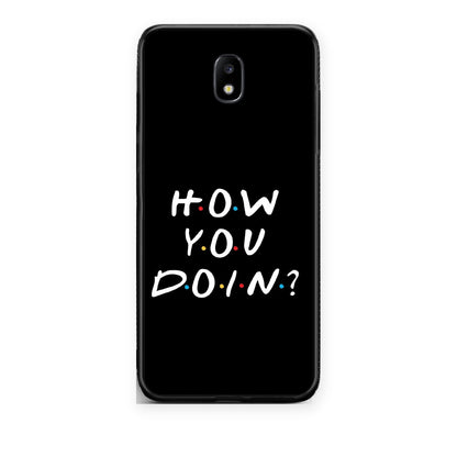 Θήκη Samsung Galaxy J7 2017 How You Doin από τη Smartfits με σχέδιο στο πίσω μέρος και μαύρο περίβλημα | Samsung Galaxy J7 2017 How You Doin case with colorful back and black bezels