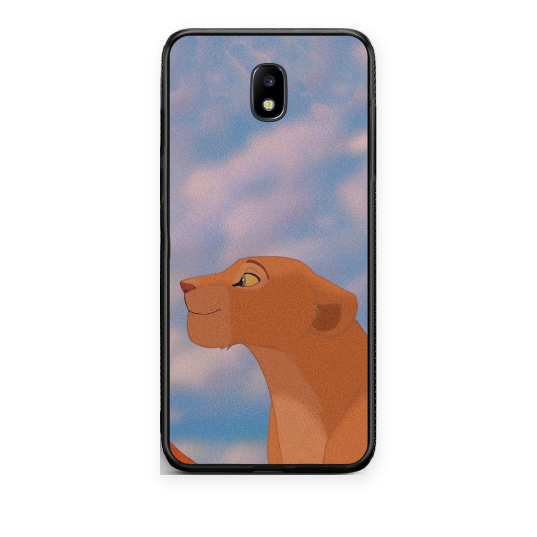 Θήκη Samsung Galaxy J7 2017 Lion Love 2 από τη Smartfits με σχέδιο στο πίσω μέρος και μαύρο περίβλημα | Samsung Galaxy J7 2017 Lion Love 2 case with colorful back and black bezels