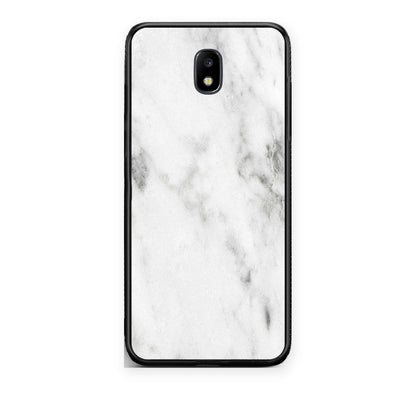 Θήκη Samsung Galaxy J7 2017 Marble White από τη Smartfits με σχέδιο στο πίσω μέρος και μαύρο περίβλημα | Samsung Galaxy J7 2017 Marble White case with colorful back and black bezels