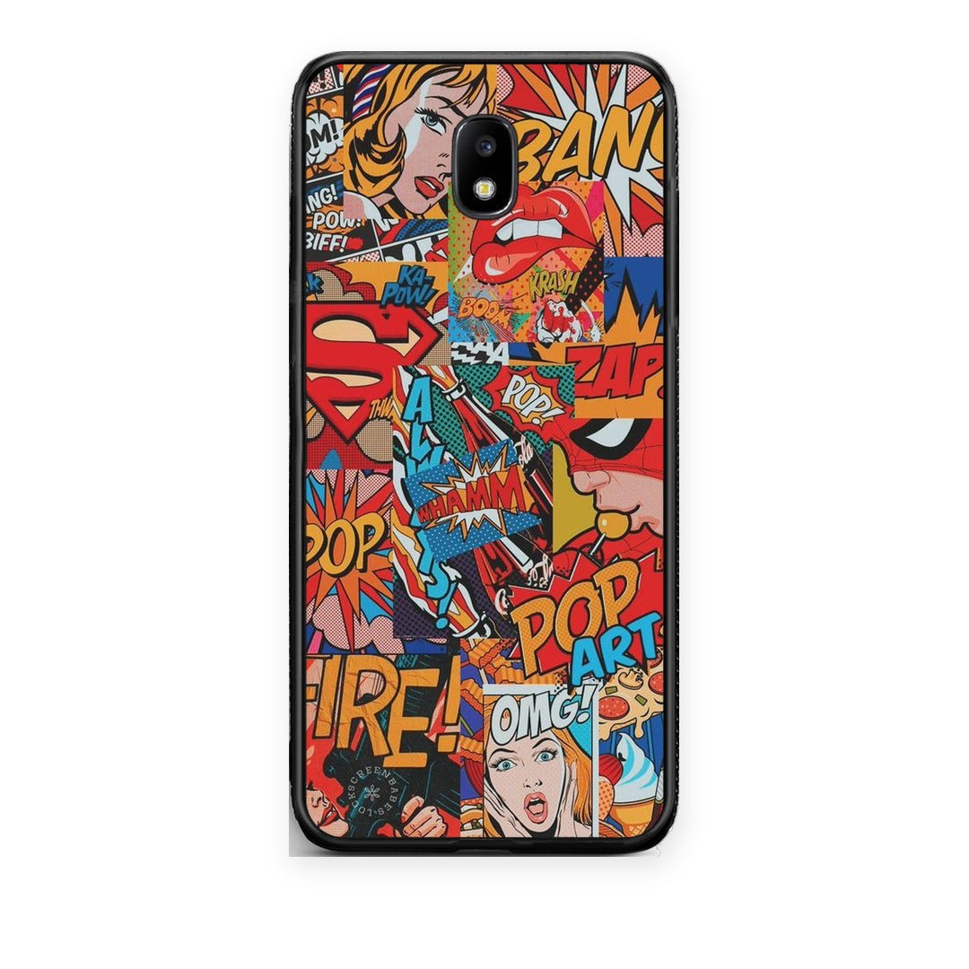 Θήκη Samsung Galaxy J7 2017 PopArt OMG από τη Smartfits με σχέδιο στο πίσω μέρος και μαύρο περίβλημα | Samsung Galaxy J7 2017 PopArt OMG case with colorful back and black bezels