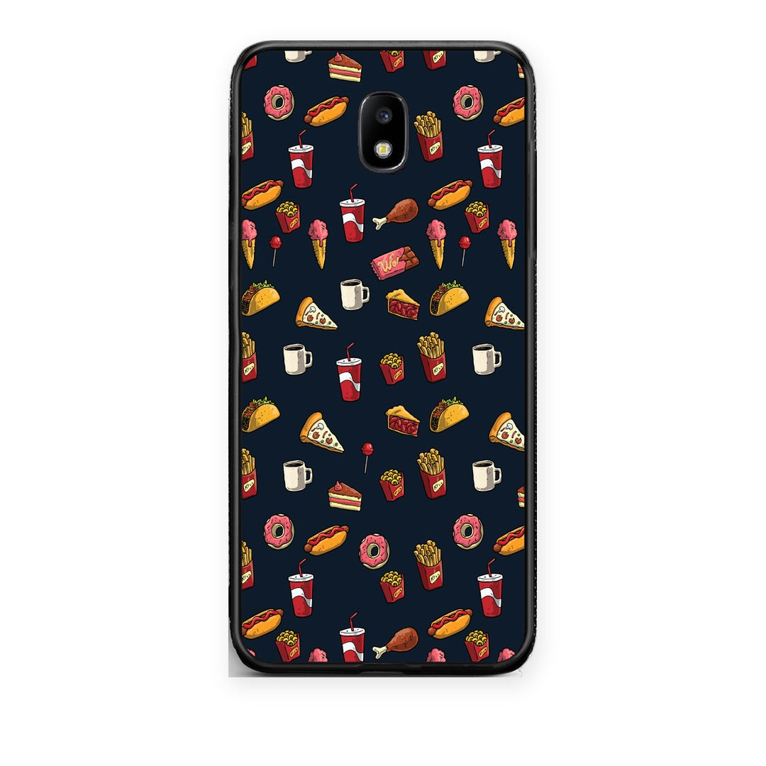 Θήκη Samsung Galaxy J7 2017 Random Hungry από τη Smartfits με σχέδιο στο πίσω μέρος και μαύρο περίβλημα | Samsung Galaxy J7 2017 Random Hungry case with colorful back and black bezels