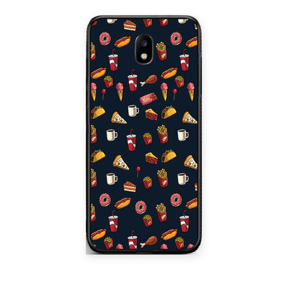Θήκη Samsung Galaxy J7 2017 Random Hungry από τη Smartfits με σχέδιο στο πίσω μέρος και μαύρο περίβλημα | Samsung Galaxy J7 2017 Random Hungry case with colorful back and black bezels