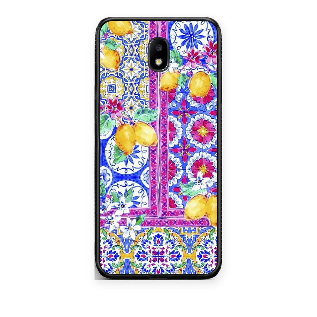 Θήκη Samsung Galaxy J7 2017 Retro Spring από τη Smartfits με σχέδιο στο πίσω μέρος και μαύρο περίβλημα | Samsung Galaxy J7 2017 Retro Spring case with colorful back and black bezels