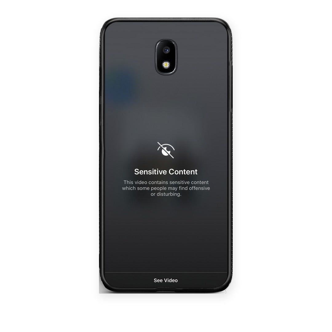 Θήκη Samsung Galaxy J7 2017 Sensitive Content από τη Smartfits με σχέδιο στο πίσω μέρος και μαύρο περίβλημα | Samsung Galaxy J7 2017 Sensitive Content case with colorful back and black bezels