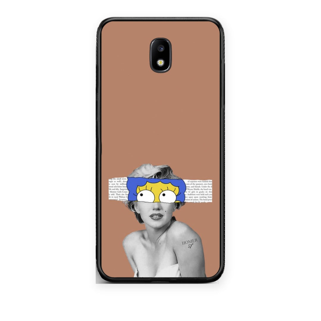 Θήκη Samsung Galaxy J7 2017 Sim Merilyn από τη Smartfits με σχέδιο στο πίσω μέρος και μαύρο περίβλημα | Samsung Galaxy J7 2017 Sim Merilyn case with colorful back and black bezels