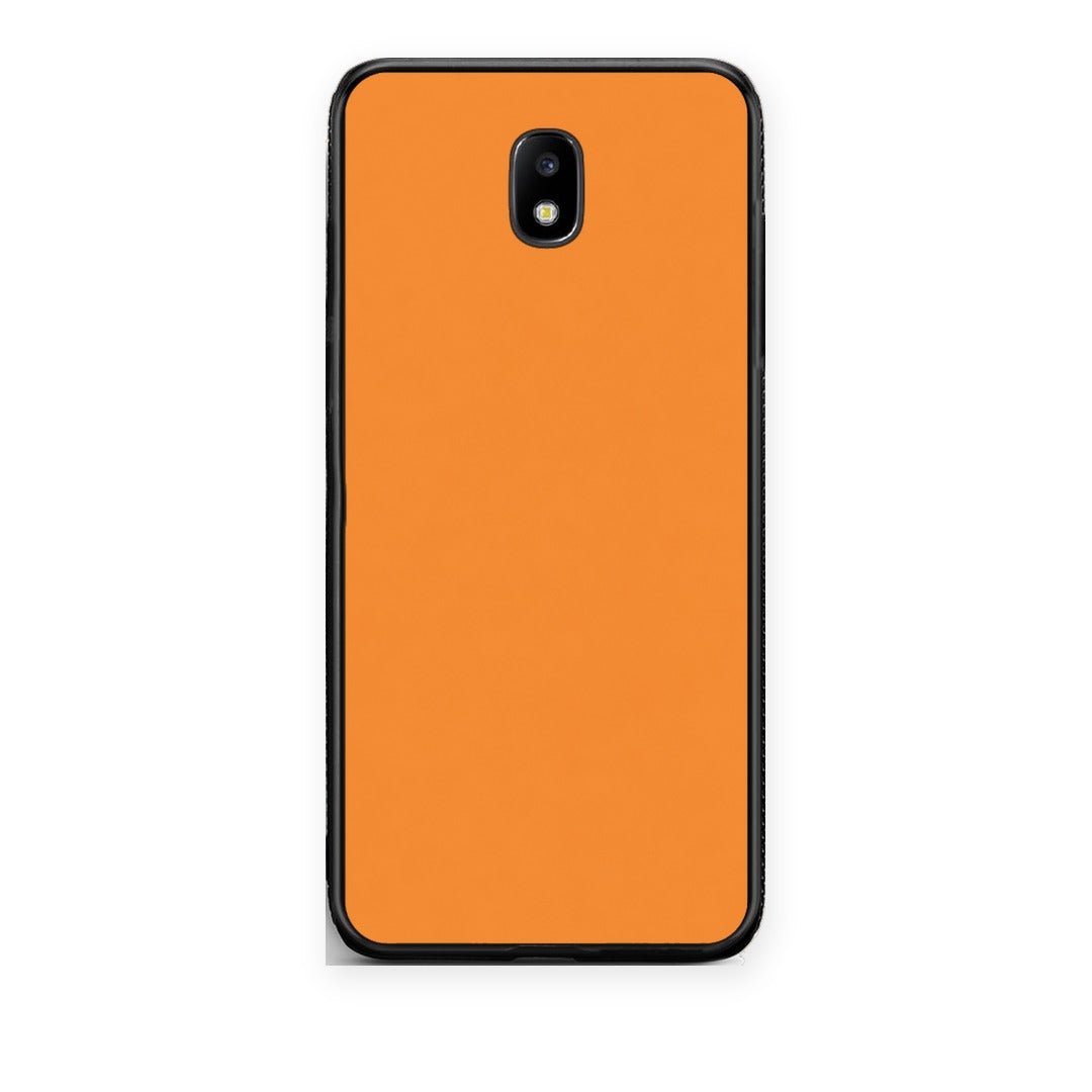 Θήκη Samsung Galaxy J7 2017 Tangerine Orange από τη Smartfits με σχέδιο στο πίσω μέρος και μαύρο περίβλημα | Samsung Galaxy J7 2017 Tangerine Orange case with colorful back and black bezels