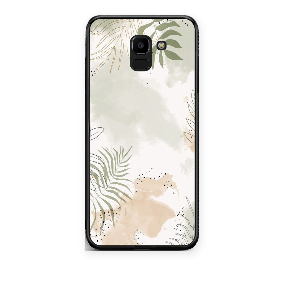 Θήκη Samsung Galaxy J6 Nude Plants από τη Smartfits με σχέδιο στο πίσω μέρος και μαύρο περίβλημα | Samsung Galaxy J6 Nude Plants case with colorful back and black bezels