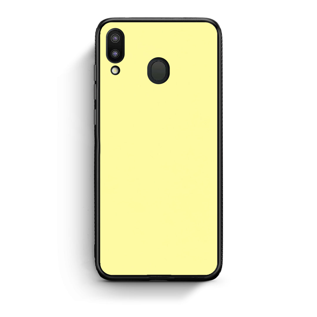 Θήκη Samsung Galaxy M20 Butter Yellow από τη Smartfits με σχέδιο στο πίσω μέρος και μαύρο περίβλημα | Samsung Galaxy M20 Butter Yellow case with colorful back and black bezels