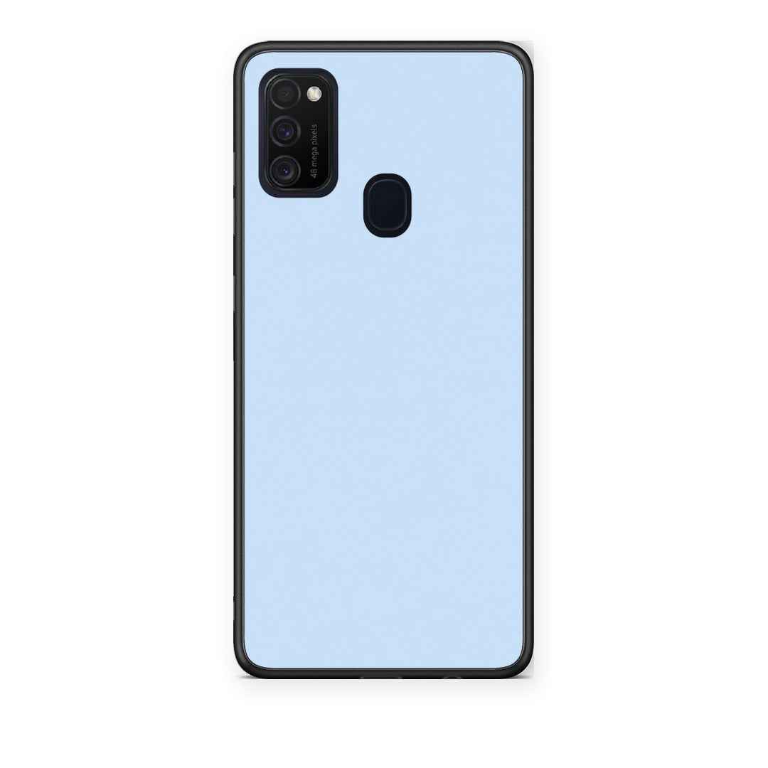 Θήκη Samsung Galaxy M21 / M30s Powder Blue από τη Smartfits με σχέδιο στο πίσω μέρος και μαύρο περίβλημα | Samsung Galaxy M21 / M30s Powder Blue case with colorful back and black bezels