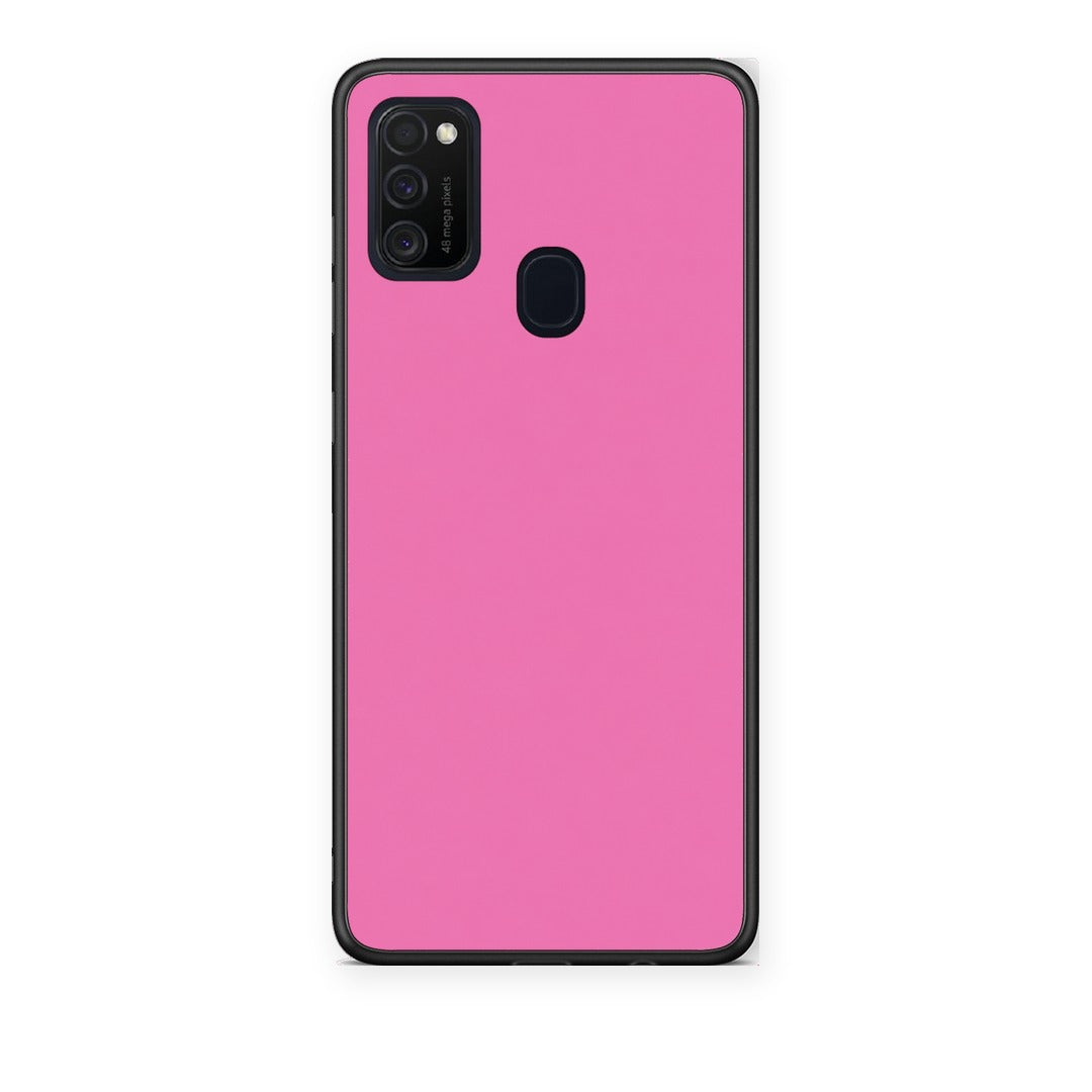 Θήκη Samsung Galaxy M21 / M30s Rose Pink από τη Smartfits με σχέδιο στο πίσω μέρος και μαύρο περίβλημα | Samsung Galaxy M21 / M30s Rose Pink case with colorful back and black bezels