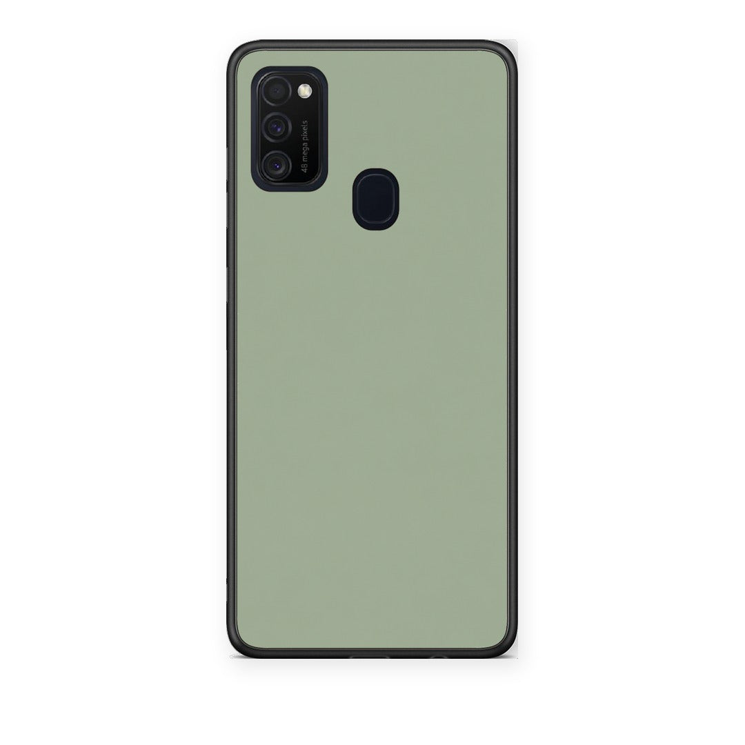 Θήκη Samsung Galaxy M21 / M30s Sage Green από τη Smartfits με σχέδιο στο πίσω μέρος και μαύρο περίβλημα | Samsung Galaxy M21 / M30s Sage Green case with colorful back and black bezels