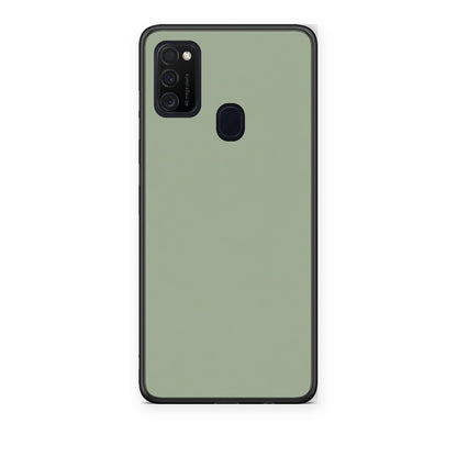 Θήκη Samsung Galaxy M21 / M30s Sage Green από τη Smartfits με σχέδιο στο πίσω μέρος και μαύρο περίβλημα | Samsung Galaxy M21 / M30s Sage Green case with colorful back and black bezels