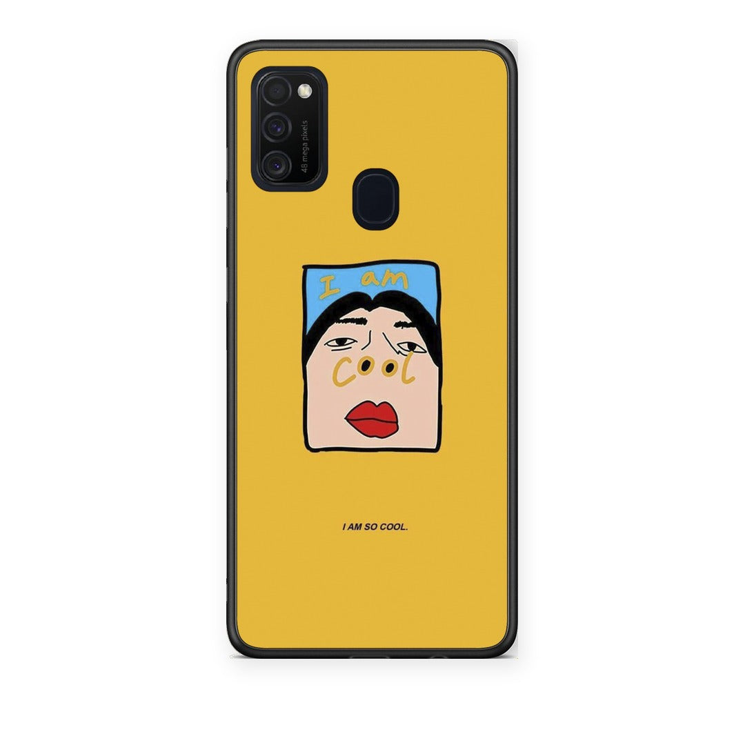 Θήκη Samsung Galaxy M21 / M30s So Cool από τη Smartfits με σχέδιο στο πίσω μέρος και μαύρο περίβλημα | Samsung Galaxy M21 / M30s So Cool case with colorful back and black bezels