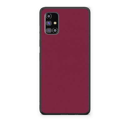 Θήκη Samsung Galaxy M31s Burgundy από τη Smartfits με σχέδιο στο πίσω μέρος και μαύρο περίβλημα | Samsung Galaxy M31s Burgundy case with colorful back and black bezels