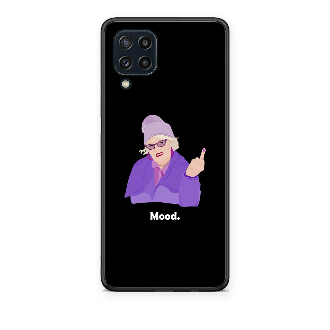 Θήκη Samsung Galaxy M32 4G / M22 Grandma Mood Black από τη Smartfits με σχέδιο στο πίσω μέρος και μαύρο περίβλημα | Samsung Galaxy M32 4G / M22 Grandma Mood Black case with colorful back and black bezels