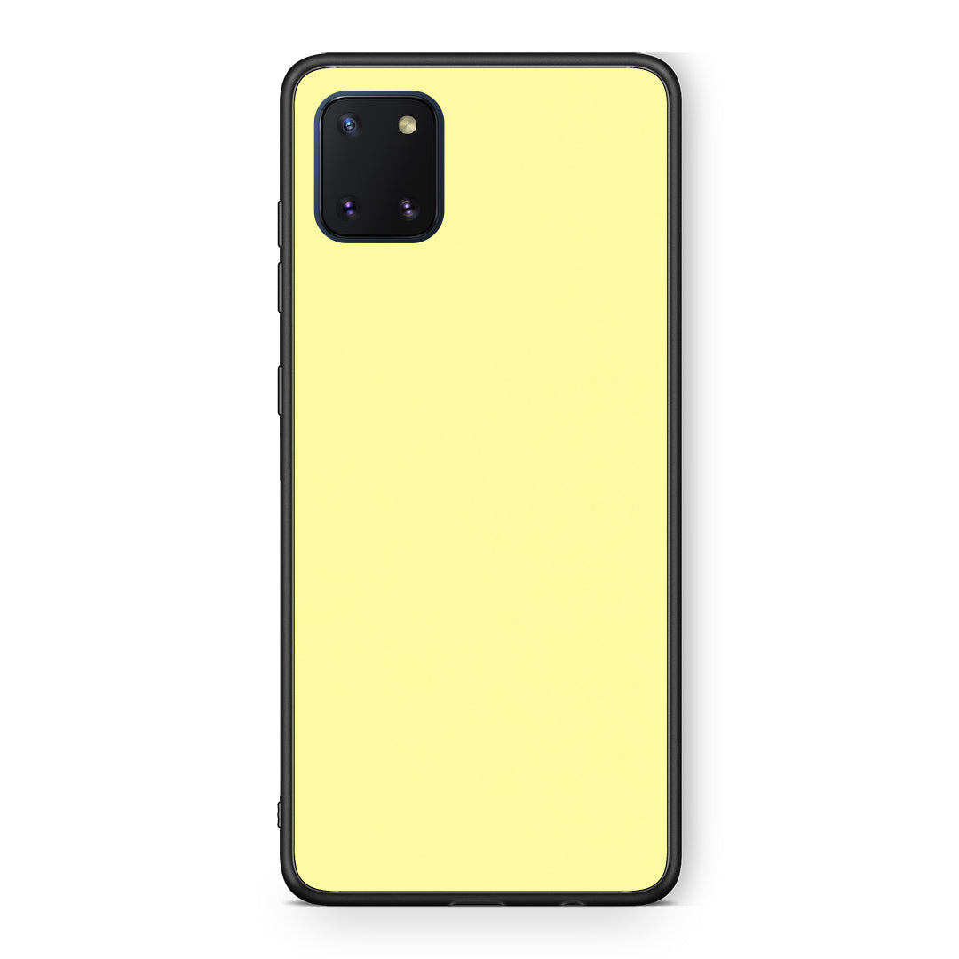 Θήκη Samsung Galaxy Note 10 Lite Butter Yellow από τη Smartfits με σχέδιο στο πίσω μέρος και μαύρο περίβλημα | Samsung Galaxy Note 10 Lite Butter Yellow case with colorful back and black bezels