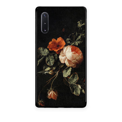 Θήκη Samsung Galaxy Note 10+ Vintage Roses από τη Smartfits με σχέδιο στο πίσω μέρος και μαύρο περίβλημα | Samsung Galaxy Note 10+ Vintage Roses case with colorful back and black bezels