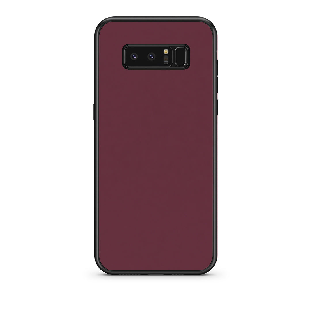 Θήκη Samsung Galaxy Note 8 Muted Burgundy από τη Smartfits με σχέδιο στο πίσω μέρος και μαύρο περίβλημα | Samsung Galaxy Note 8 Muted Burgundy case with colorful back and black bezels