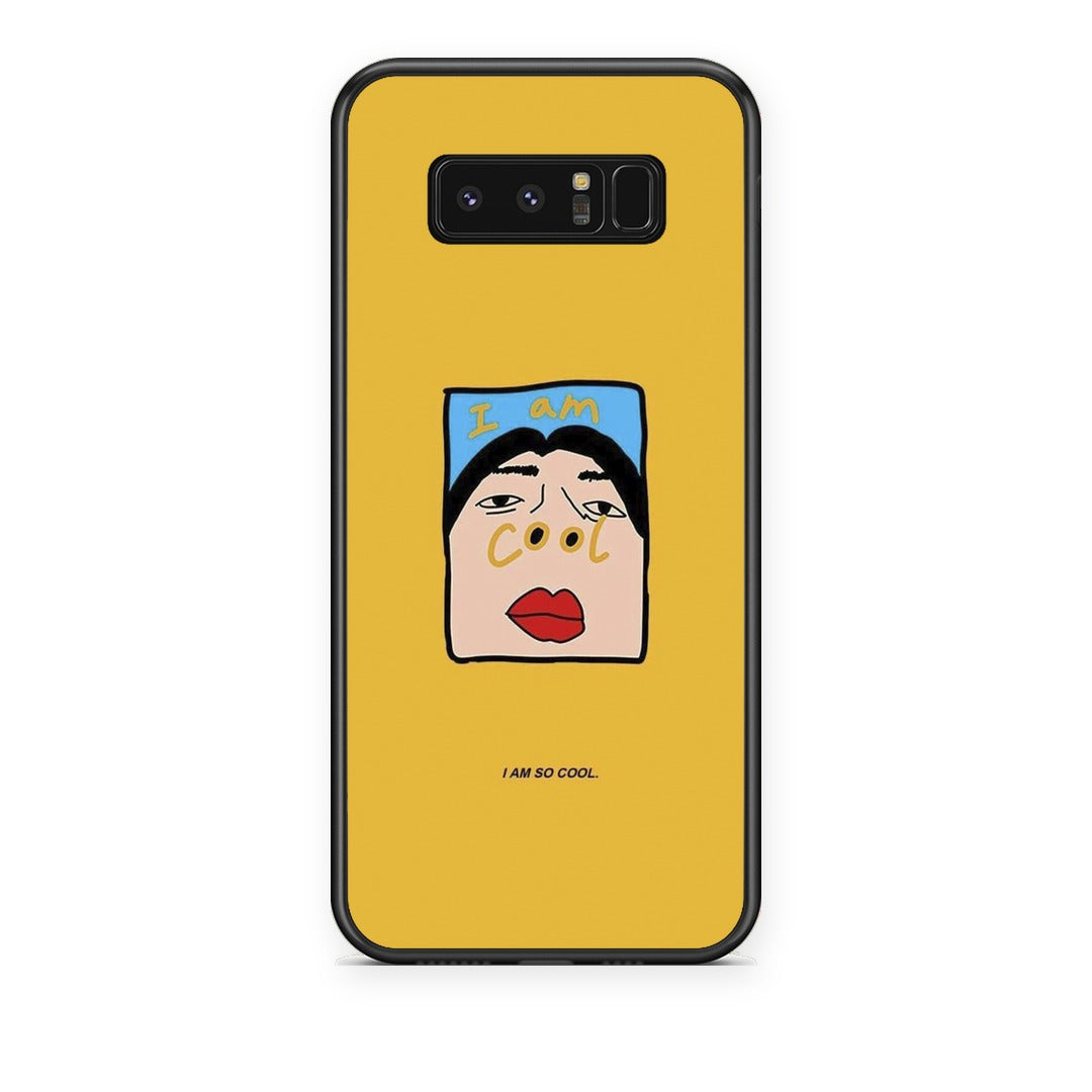 Θήκη Samsung Galaxy Note 8 So Cool από τη Smartfits με σχέδιο στο πίσω μέρος και μαύρο περίβλημα | Samsung Galaxy Note 8 So Cool case with colorful back and black bezels