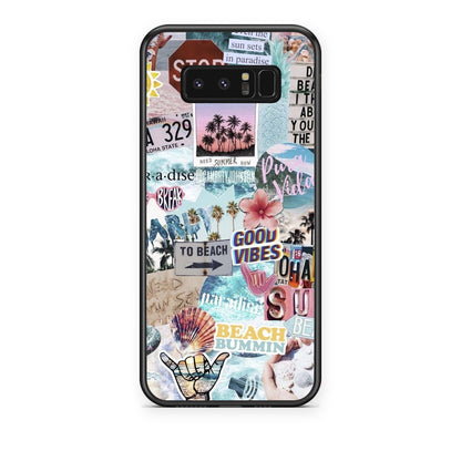 Θήκη Samsung Galaxy Note 8 Summer Vibes από τη Smartfits με σχέδιο στο πίσω μέρος και μαύρο περίβλημα | Samsung Galaxy Note 8 Summer Vibes case with colorful back and black bezels