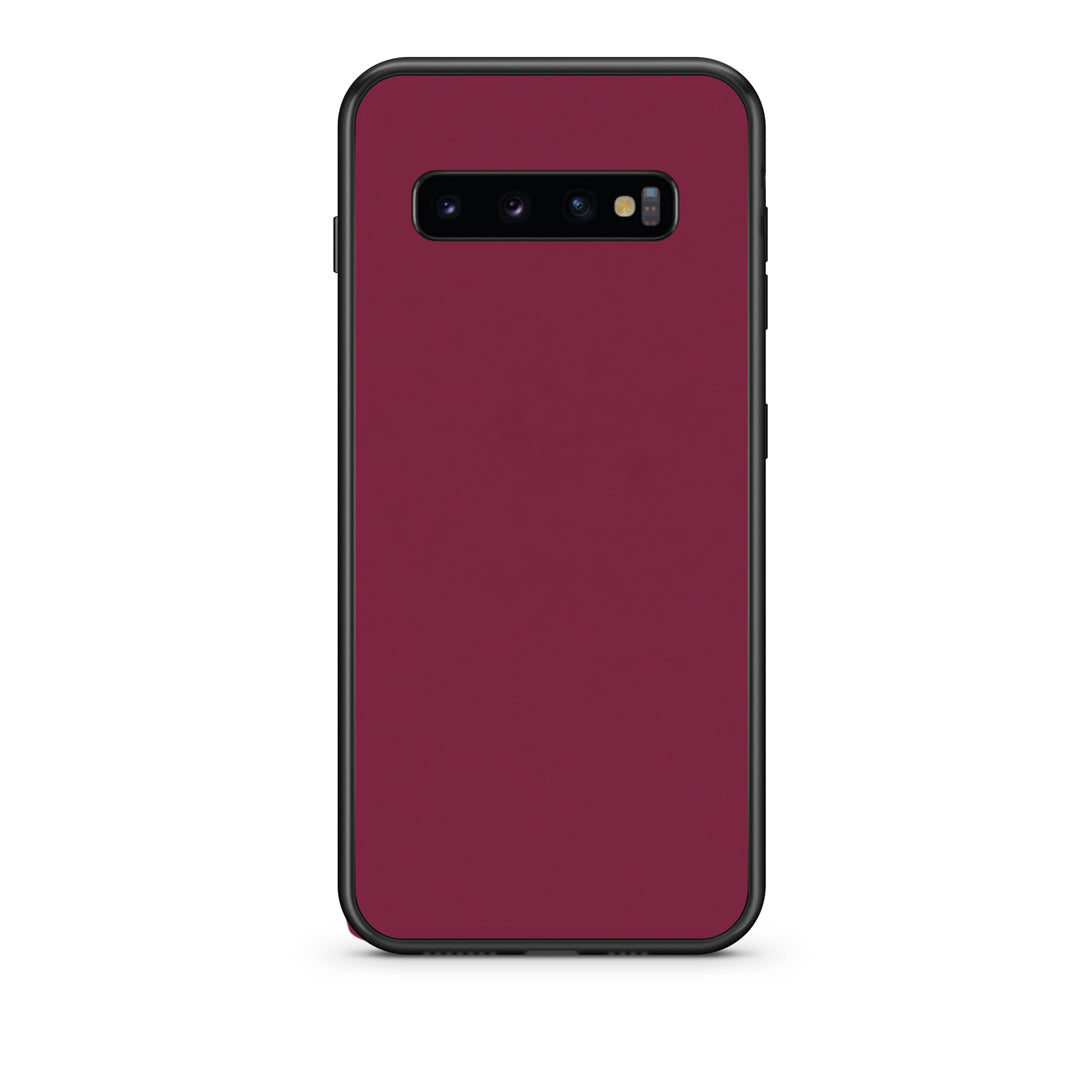 Θήκη Samsung Galaxy S10 Burgundy από τη Smartfits με σχέδιο στο πίσω μέρος και μαύρο περίβλημα | Samsung Galaxy S10 Burgundy case with colorful back and black bezels
