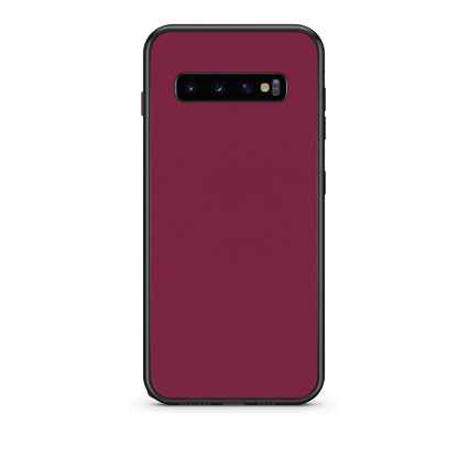 Θήκη Samsung Galaxy S10 Burgundy από τη Smartfits με σχέδιο στο πίσω μέρος και μαύρο περίβλημα | Samsung Galaxy S10 Burgundy case with colorful back and black bezels