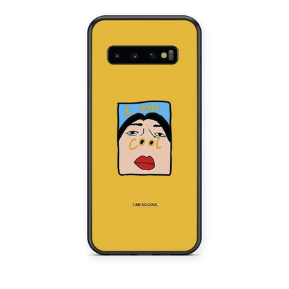 Θήκη Samsung Galaxy S10+ So Cool από τη Smartfits με σχέδιο στο πίσω μέρος και μαύρο περίβλημα | Samsung Galaxy S10+ So Cool case with colorful back and black bezels