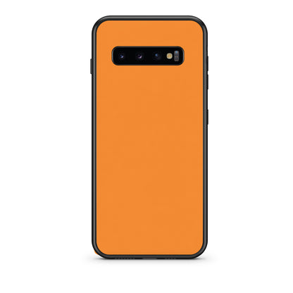 Θήκη Samsung Galaxy S10+ Tangerine Orange από τη Smartfits με σχέδιο στο πίσω μέρος και μαύρο περίβλημα | Samsung Galaxy S10+ Tangerine Orange case with colorful back and black bezels