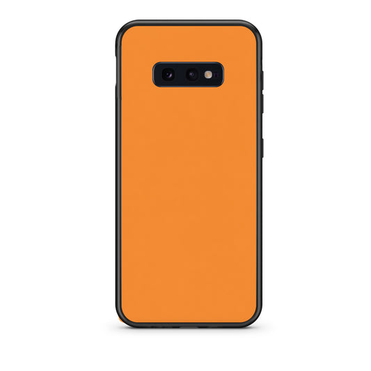Θήκη Samsung Galaxy S10e Tangerine Orange από τη Smartfits με σχέδιο στο πίσω μέρος και μαύρο περίβλημα | Samsung Galaxy S10e Tangerine Orange case with colorful back and black bezels