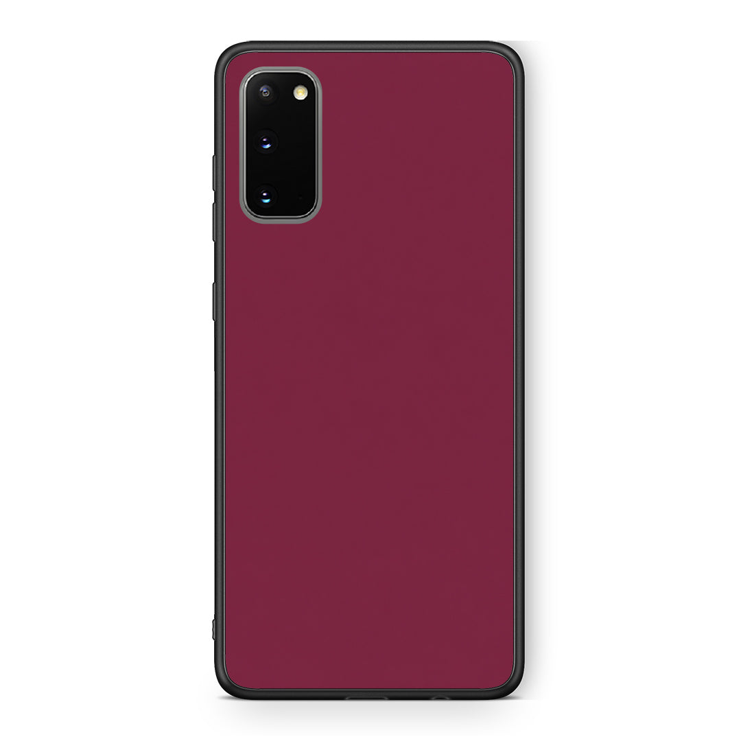Θήκη Samsung Galaxy S20 Burgundy από τη Smartfits με σχέδιο στο πίσω μέρος και μαύρο περίβλημα | Samsung Galaxy S20 Burgundy case with colorful back and black bezels