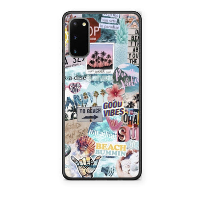 Θήκη Samsung Galaxy S20 Summer Vibes από τη Smartfits με σχέδιο στο πίσω μέρος και μαύρο περίβλημα | Samsung Galaxy S20 Summer Vibes case with colorful back and black bezels