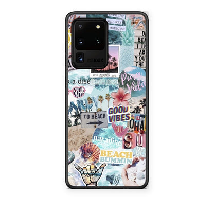 Θήκη Samsung Galaxy S20 Ultra Summer Vibes από τη Smartfits με σχέδιο στο πίσω μέρος και μαύρο περίβλημα | Samsung Galaxy S20 Ultra Summer Vibes case with colorful back and black bezels
