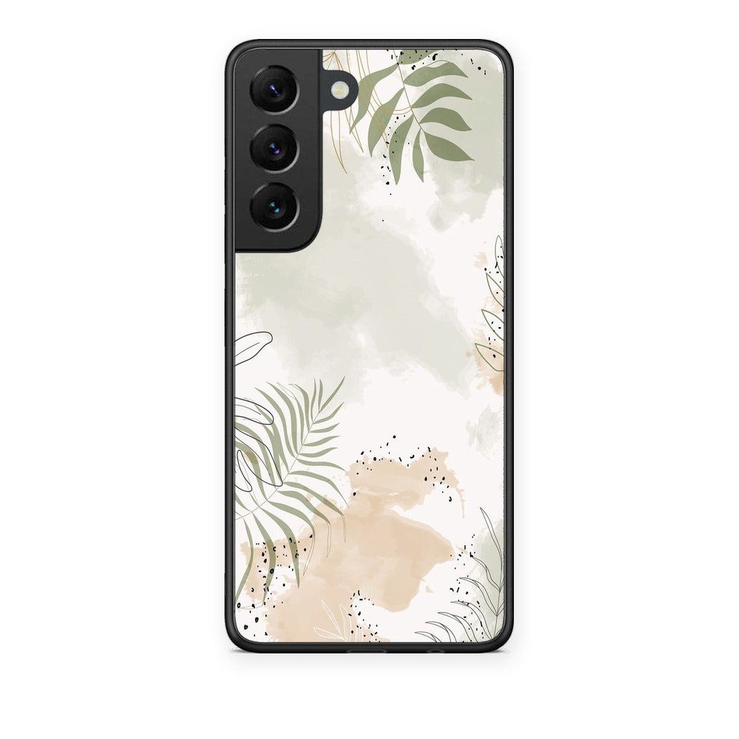 Θήκη Samsung Galaxy S22 Nude Plants από τη Smartfits με σχέδιο στο πίσω μέρος και μαύρο περίβλημα | Samsung Galaxy S22 Nude Plants case with colorful back and black bezels