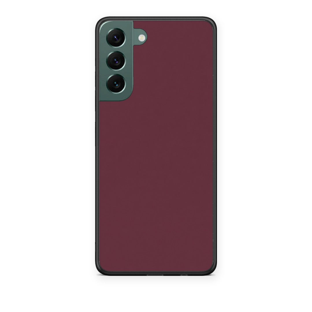 Θήκη Samsung Galaxy S22 Plus Muted Burgundy από τη Smartfits με σχέδιο στο πίσω μέρος και μαύρο περίβλημα | Samsung Galaxy S22 Plus Muted Burgundy case with colorful back and black bezels