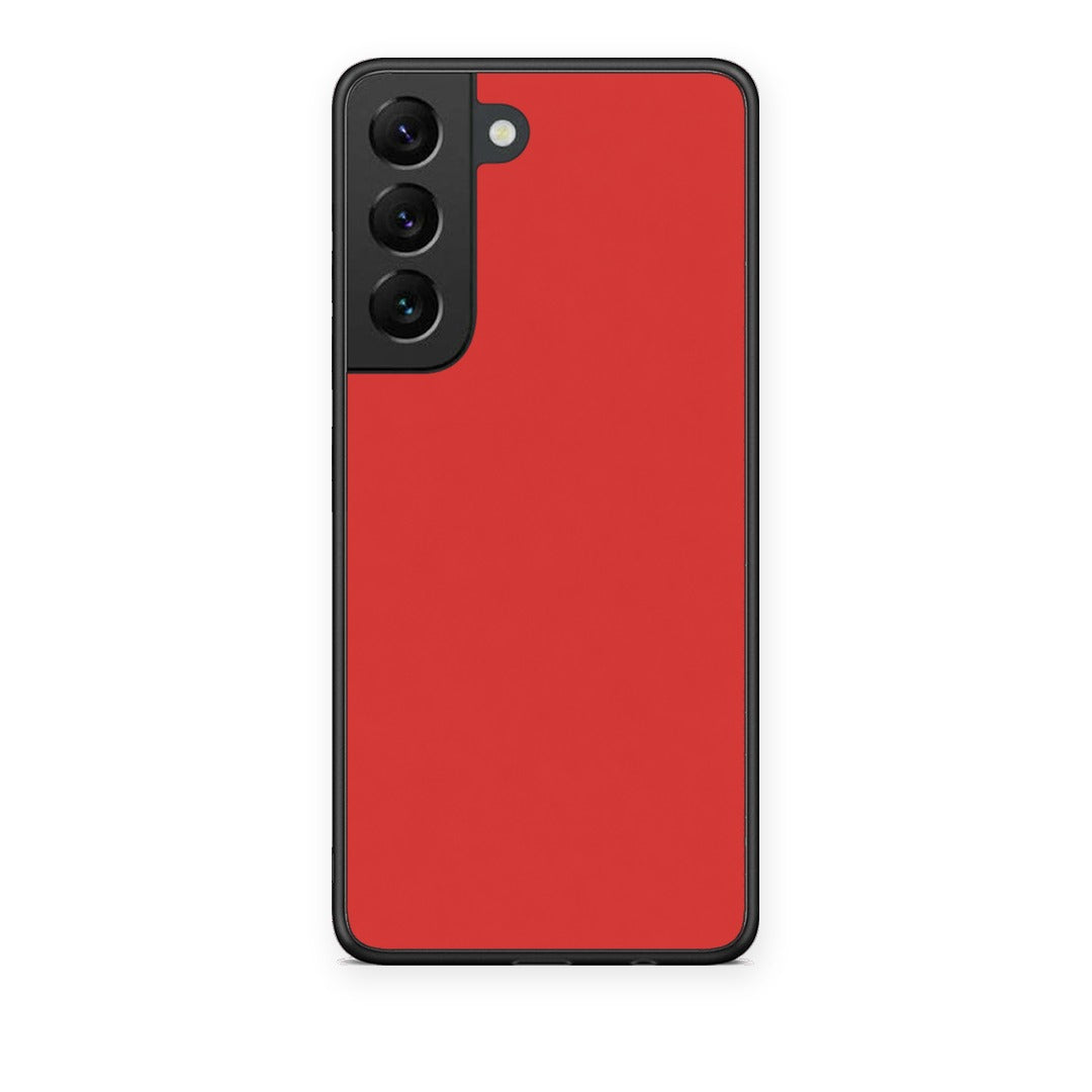 Θήκη Samsung Galaxy S22 Poppy Red από τη Smartfits με σχέδιο στο πίσω μέρος και μαύρο περίβλημα | Samsung Galaxy S22 Poppy Red case with colorful back and black bezels