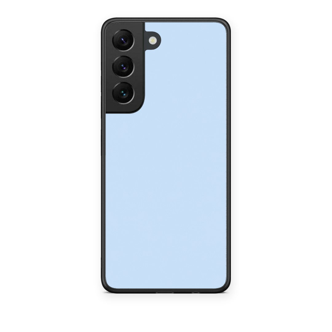 Θήκη Samsung Galaxy S22 Powder Blue από τη Smartfits με σχέδιο στο πίσω μέρος και μαύρο περίβλημα | Samsung Galaxy S22 Powder Blue case with colorful back and black bezels