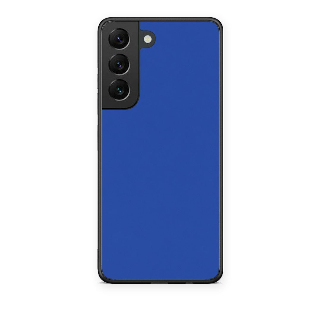 Θήκη Samsung Galaxy S22 Royal Blue από τη Smartfits με σχέδιο στο πίσω μέρος και μαύρο περίβλημα | Samsung Galaxy S22 Royal Blue case with colorful back and black bezels