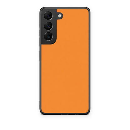 Θήκη Samsung Galaxy S22 Tangerine Orange από τη Smartfits με σχέδιο στο πίσω μέρος και μαύρο περίβλημα | Samsung Galaxy S22 Tangerine Orange case with colorful back and black bezels