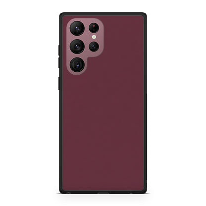 Θήκη Samsung Galaxy S22 Ultra Muted Burgundy από τη Smartfits με σχέδιο στο πίσω μέρος και μαύρο περίβλημα | Samsung Galaxy S22 Ultra Muted Burgundy case with colorful back and black bezels