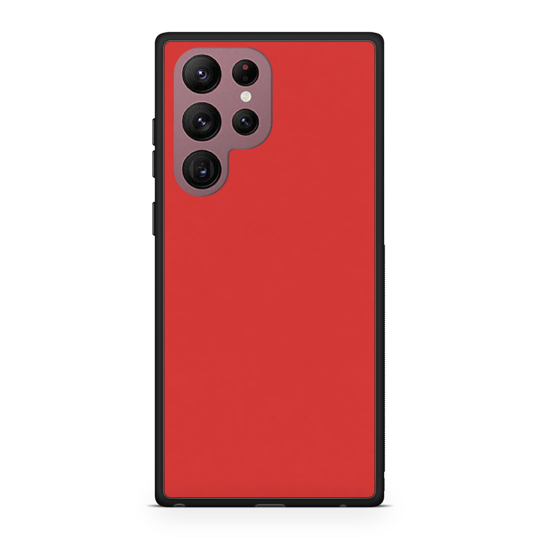 Θήκη Samsung Galaxy S22 Ultra Poppy Red από τη Smartfits με σχέδιο στο πίσω μέρος και μαύρο περίβλημα | Samsung Galaxy S22 Ultra Poppy Red case with colorful back and black bezels