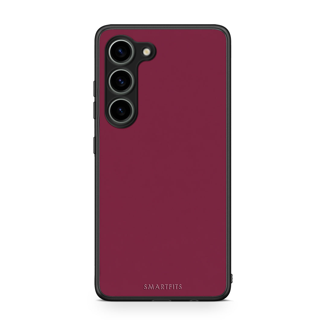 Θήκη Samsung Galaxy S23 Burgundy από τη Smartfits με σχέδιο στο πίσω μέρος και μαύρο περίβλημα | Samsung Galaxy S23 Burgundy case with colorful back and black bezels