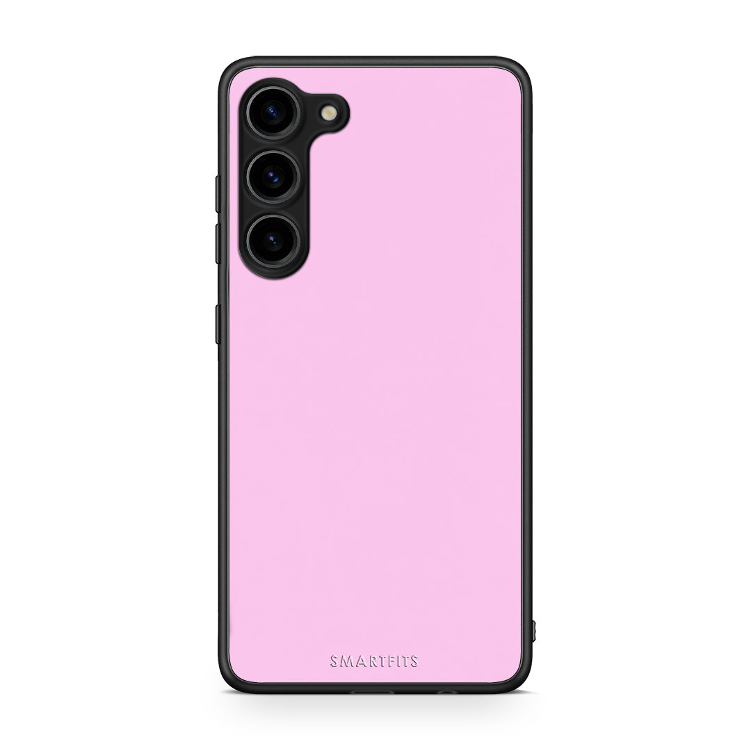 Θήκη Samsung Galaxy S23 Plus Cotton Candy Pink από τη Smartfits με σχέδιο στο πίσω μέρος και μαύρο περίβλημα | Samsung Galaxy S23 Plus Cotton Candy Pink case with colorful back and black bezels