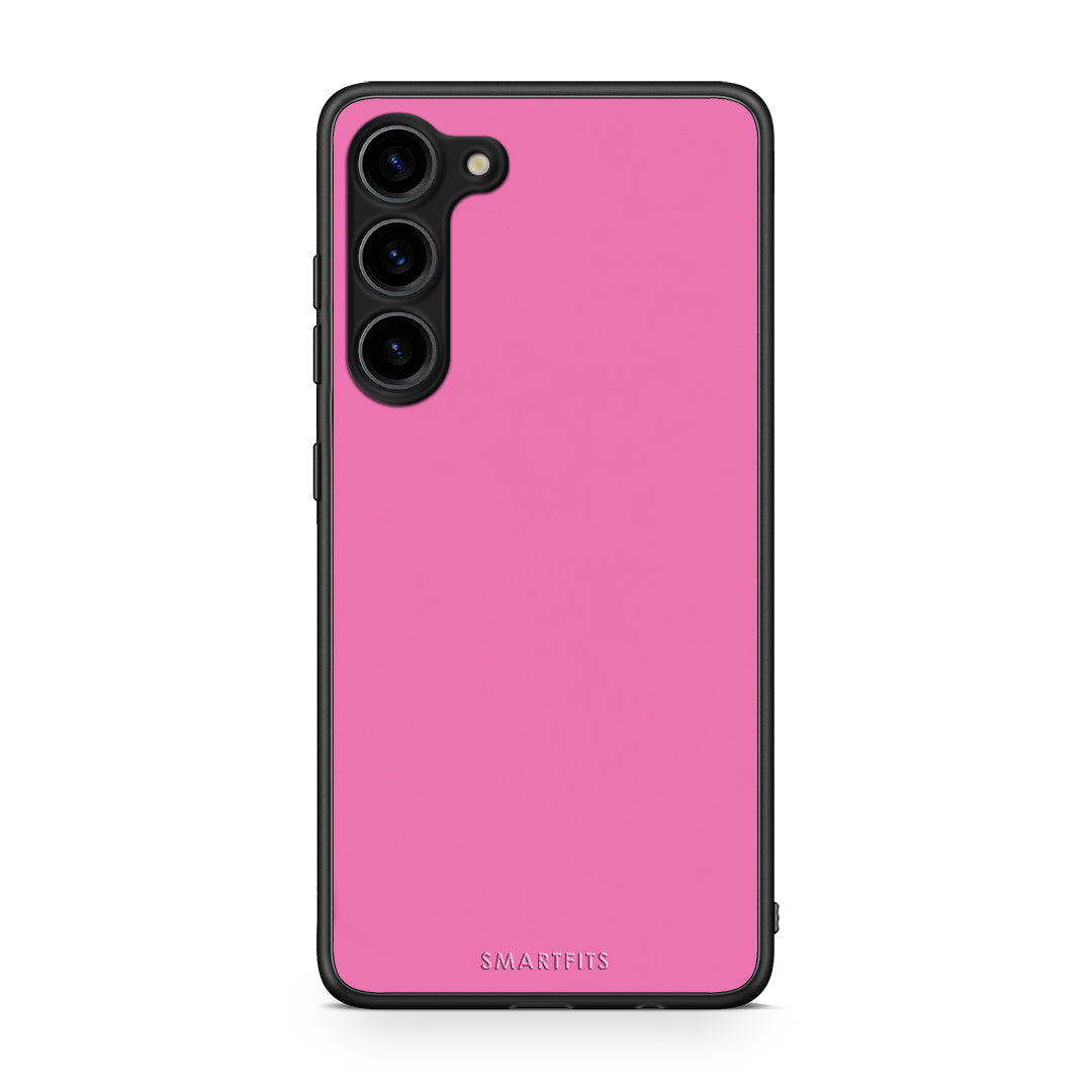 Θήκη Samsung Galaxy S23 Plus Rose Pink από τη Smartfits με σχέδιο στο πίσω μέρος και μαύρο περίβλημα | Samsung Galaxy S23 Plus Rose Pink case with colorful back and black bezels