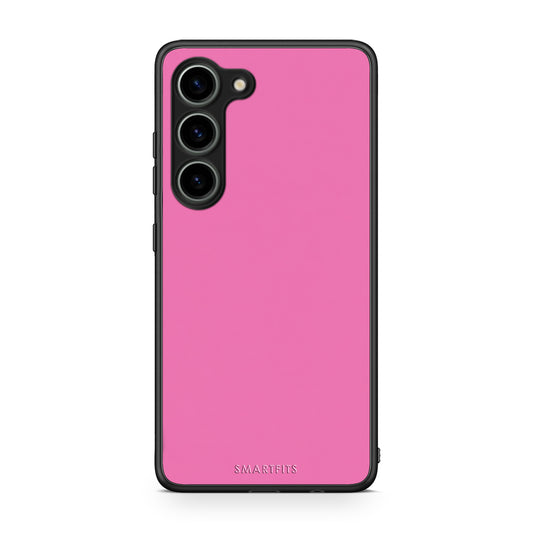 Θήκη Samsung Galaxy S23 Rose Pink από τη Smartfits με σχέδιο στο πίσω μέρος και μαύρο περίβλημα | Samsung Galaxy S23 Rose Pink case with colorful back and black bezels