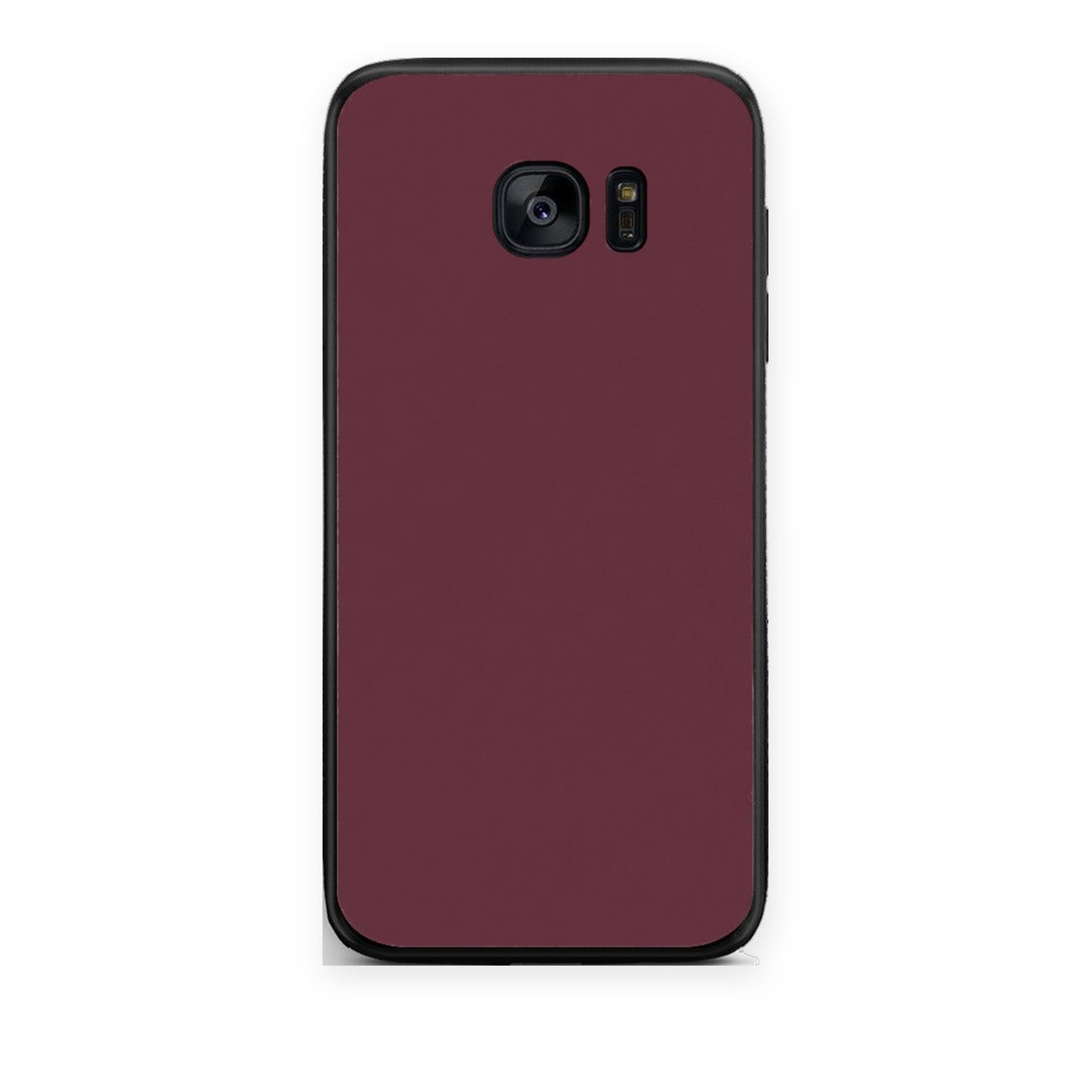 Θήκη Samsung Galaxy S7 Edge Muted Burgundy από τη Smartfits με σχέδιο στο πίσω μέρος και μαύρο περίβλημα | Samsung Galaxy S7 Edge Muted Burgundy case with colorful back and black bezels