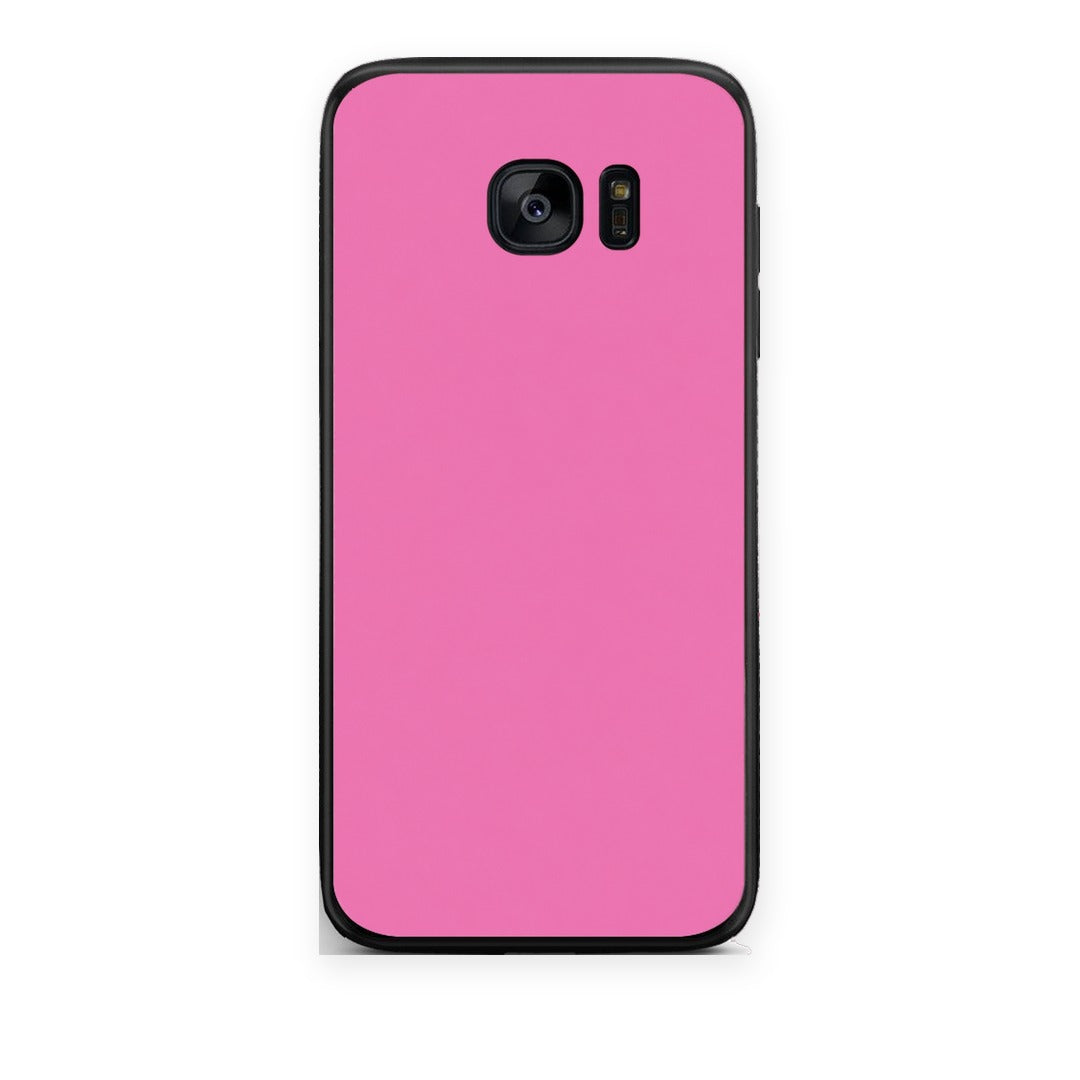 Θήκη Samsung Galaxy S7 Edge Rose Pink από τη Smartfits με σχέδιο στο πίσω μέρος και μαύρο περίβλημα | Samsung Galaxy S7 Edge Rose Pink case with colorful back and black bezels