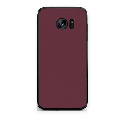 Θήκη Samsung Galaxy S7 Muted Burgundy από τη Smartfits με σχέδιο στο πίσω μέρος και μαύρο περίβλημα | Samsung Galaxy S7 Muted Burgundy case with colorful back and black bezels
