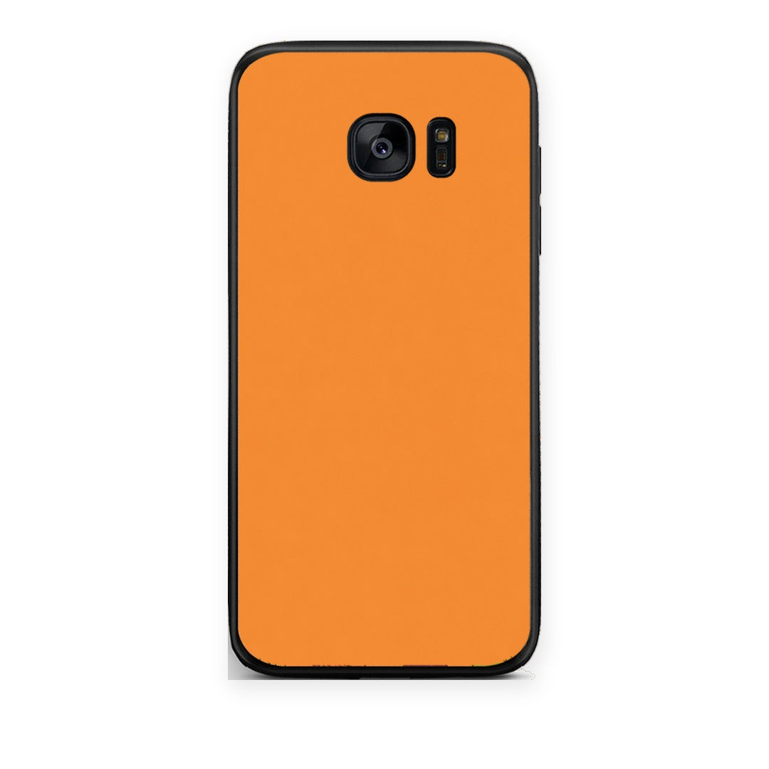 Θήκη Samsung Galaxy S7 Tangerine Orange από τη Smartfits με σχέδιο στο πίσω μέρος και μαύρο περίβλημα | Samsung Galaxy S7 Tangerine Orange case with colorful back and black bezels