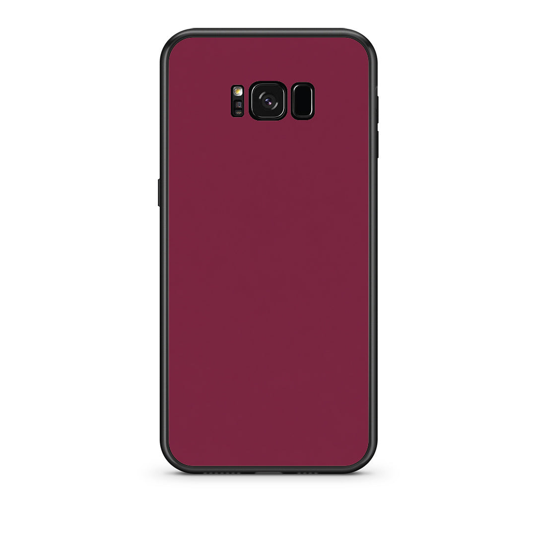 Θήκη Samsung Galaxy S8 Burgundy από τη Smartfits με σχέδιο στο πίσω μέρος και μαύρο περίβλημα | Samsung Galaxy S8 Burgundy case with colorful back and black bezels